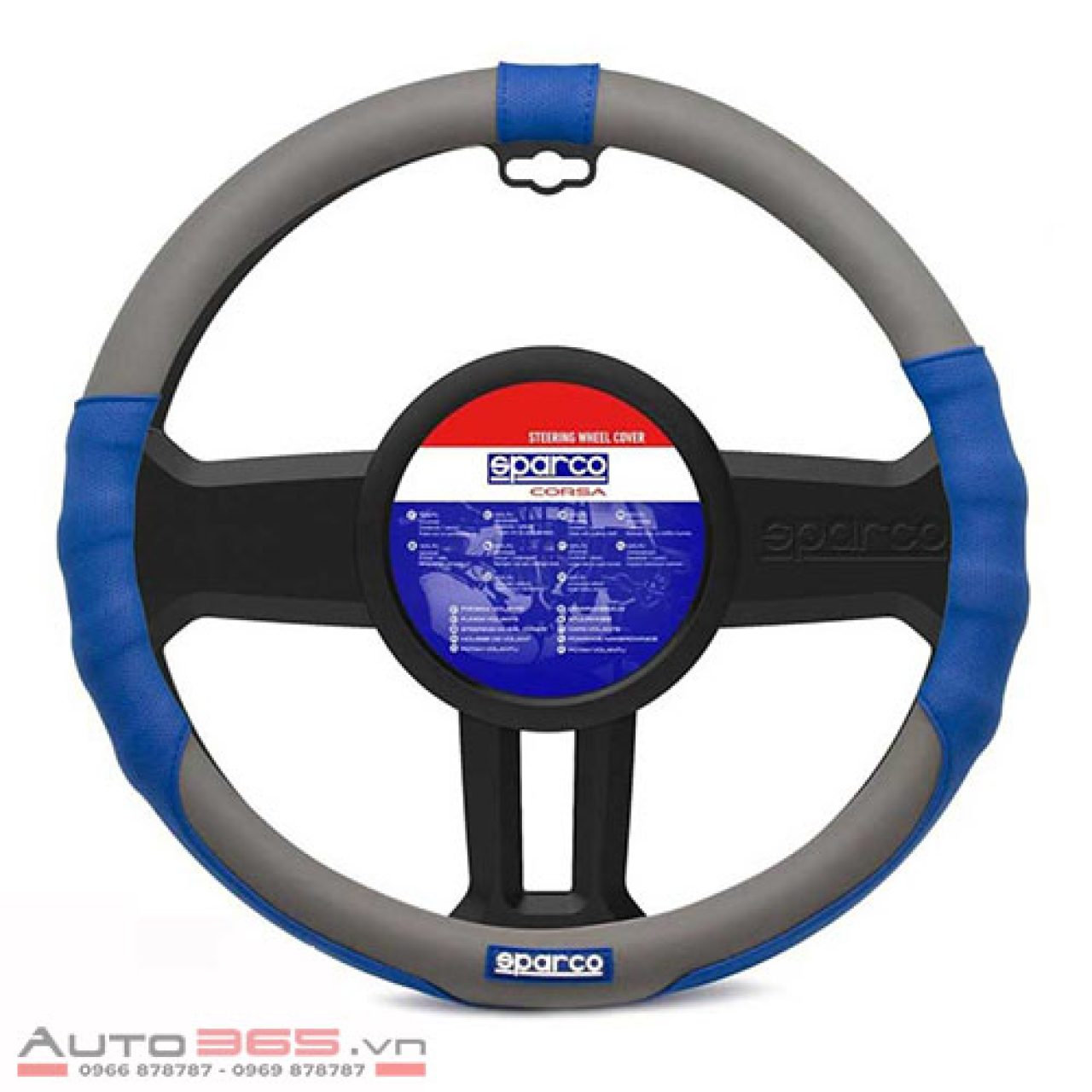 Bọc vô lăng Sparco SPC 1105 Cho ô tô xe hơi - Hình 1
